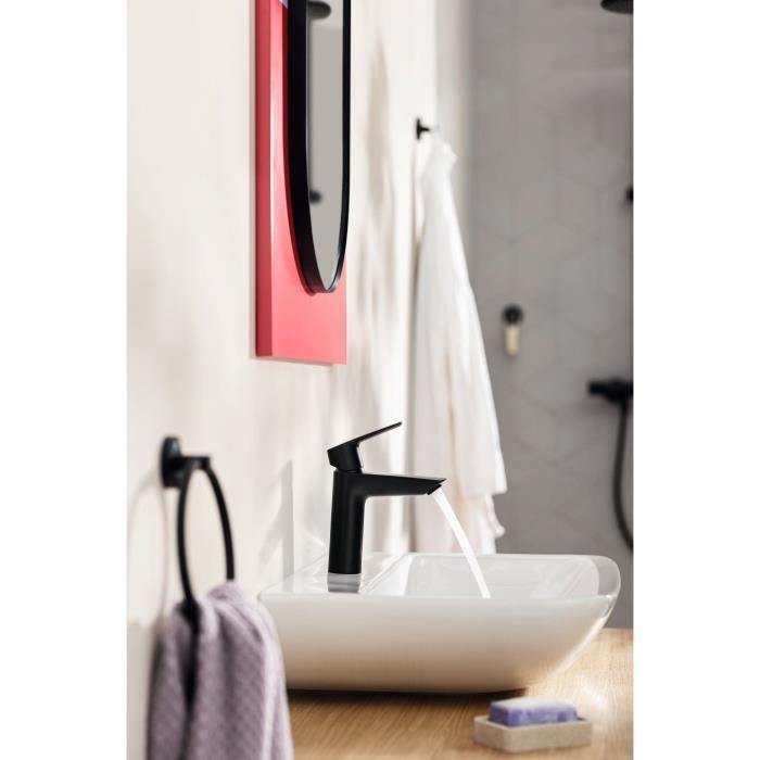 GROHE Start single lever basin mixer - Matt black - Size S - Water saving