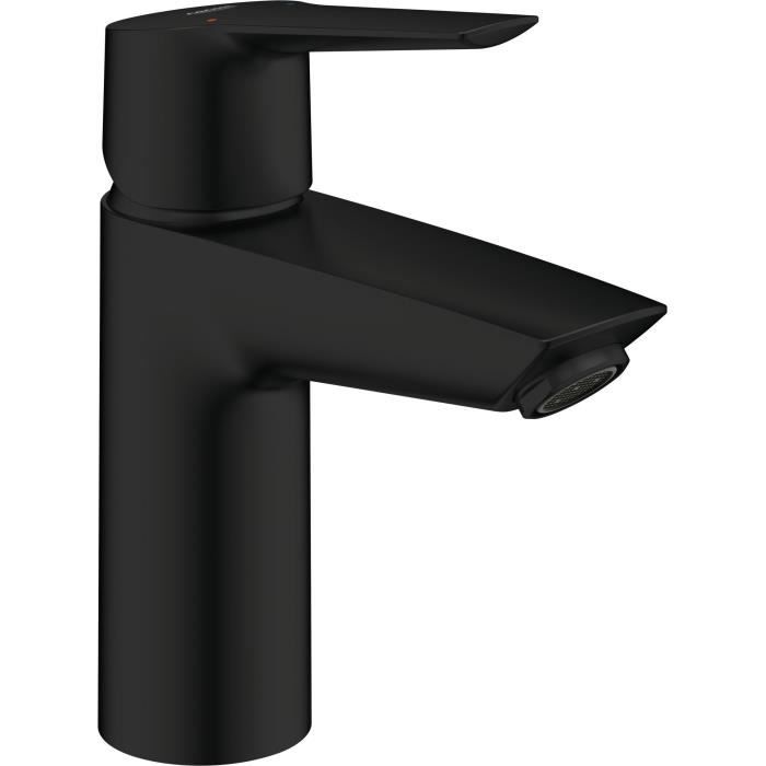 Single lever basin mixer - GROHE Start - 235502432 - Matt black - Size S - Standard spout - Water saving