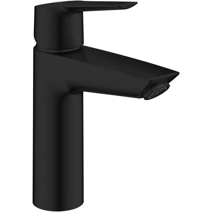 Single lever basin mixer - GROHE Start - 235752432 - Matt black - Size M - Medium spout - Water saving