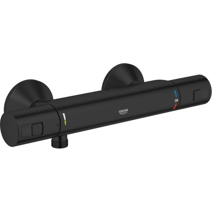 Thermostatic shower mixer - GROHE Precision Start - Matt black - Water saving