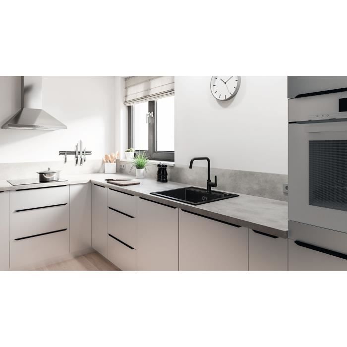 Kitchen faucet - Single lever sink mixer - Matt black - High spout - 150° rotation - GROHE Start - 304702430