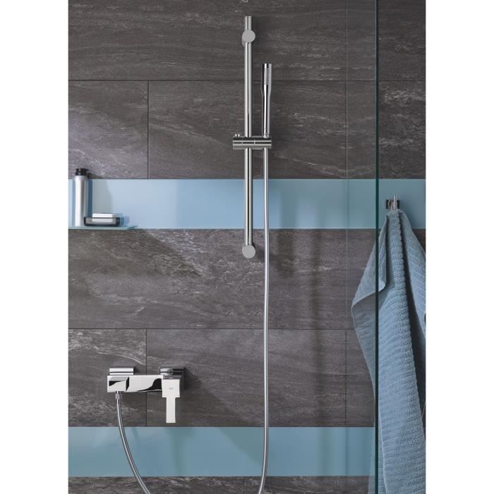 Grohe Get stick shower head, 1 jet, shower with anti-burlûre technology and water saving, chrome, 27458000