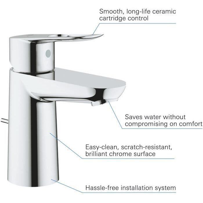 Baulop monocommiame sink mixer Size S - Grohe - 23335000