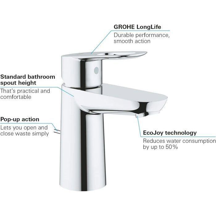 Baulop monocommiame sink mixer Size S - Grohe - 23335000