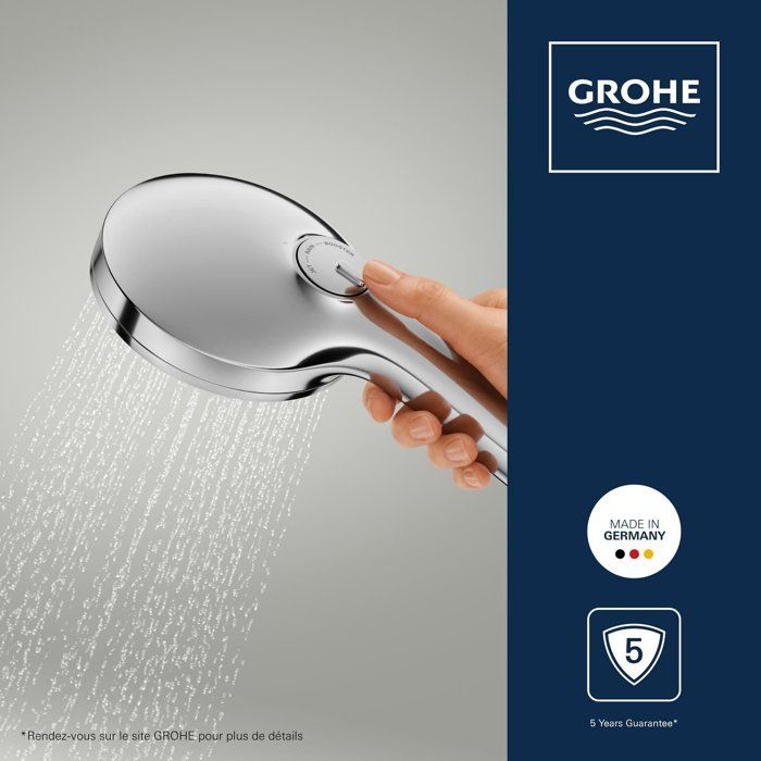 Hand Shower - GROHE - Vitalio Joy+ 120 - 3 Spray Patterns