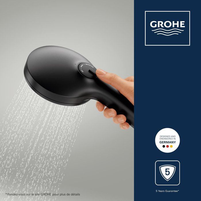 Hand Shower - GROHE - Vitalio Joy+ 120 - 3 Spray Patterns