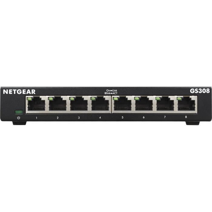 NETGEAR GS308-300PES 8-Port Gigabit Ethernet Ethernet Switch (10/100/1000)