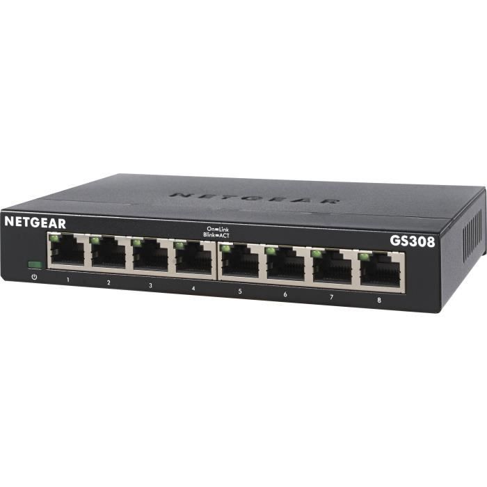 NETGEAR GS308-300PES 8-Port Gigabit Ethernet Ethernet Switch (10/100/1000)