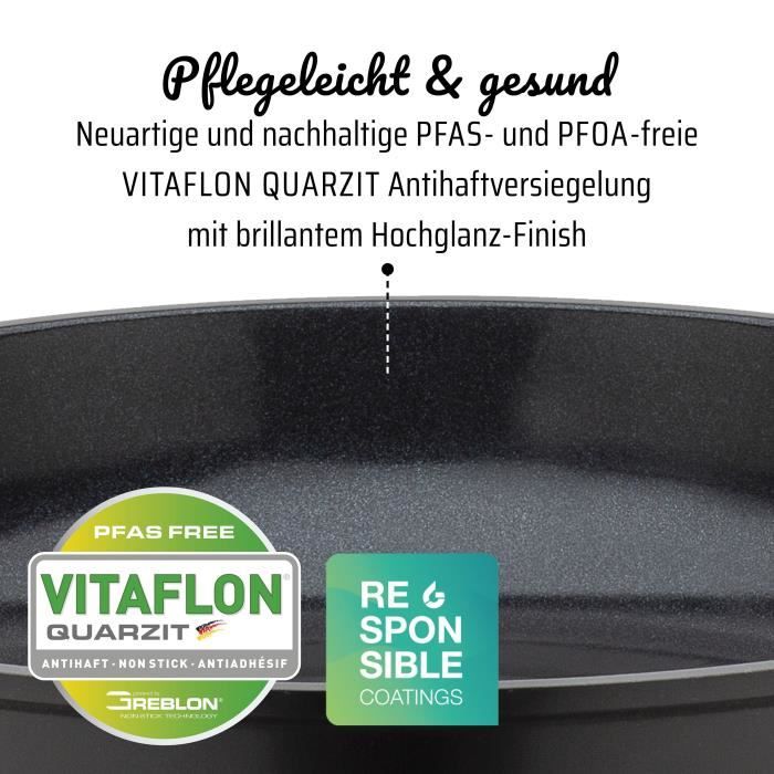 Cast aluminum frying pan - GSW - NATURAL FIT - 24 cm - 100% recycled without PFAS - Induction