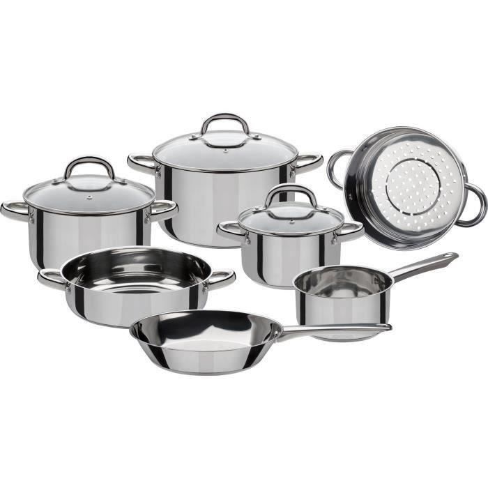 GSW Montreal - Stainless Steel Cookware Set 10 Pieces - All heat sources including induction