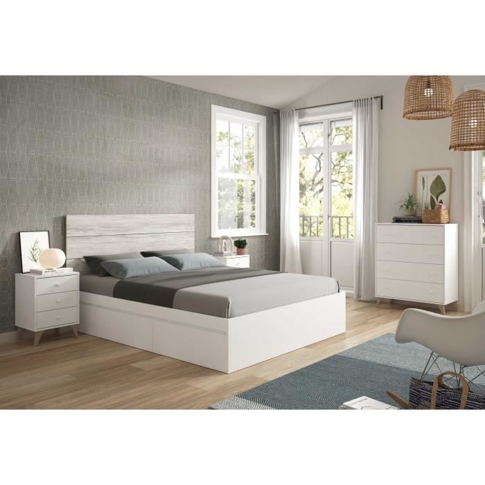 Chest of drawers - Sweet - 4 drawers - White - 95 x 77.5 x 40 cm