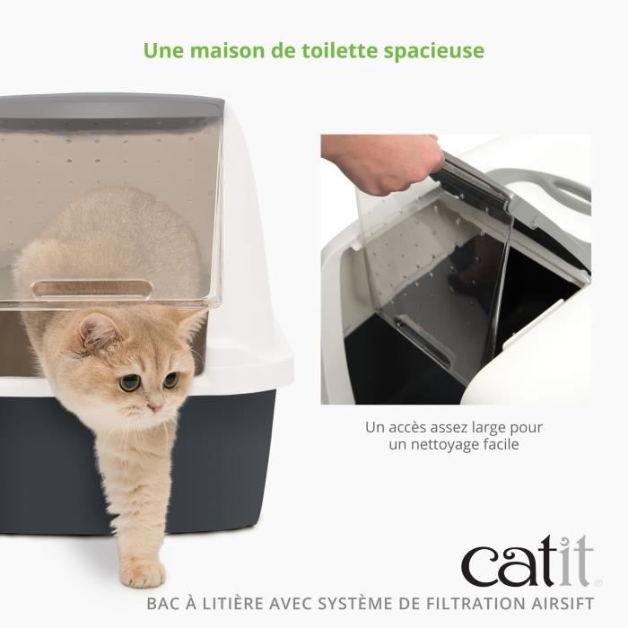 Gray toilet house 40x55x45 cm