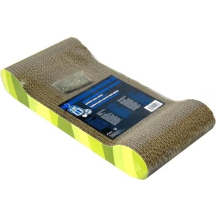 Corrugated cardboard scraper 49x22x75 cm zebra green