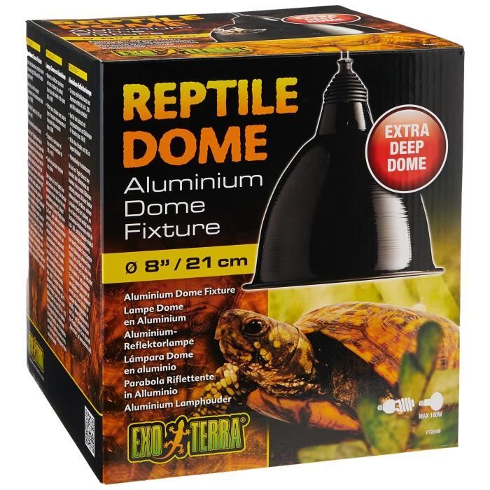 EXO TERRA Aluminum Reflector Dome Lamp L - For Reptiles