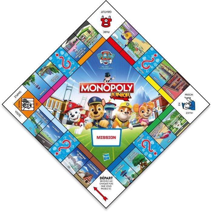 Monopoly Junior Paw Patrol - Board game - WINNING MOVES - Monopoly junior with Paw Patrol characters.
