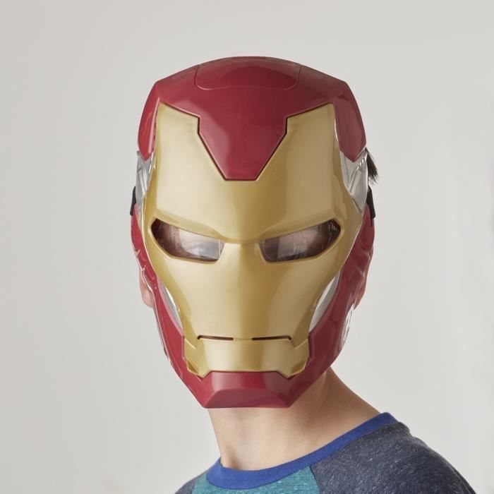 Iron Man electronic mask with moving visor, with light effects, For children to dress up as their favorite hero, From 5