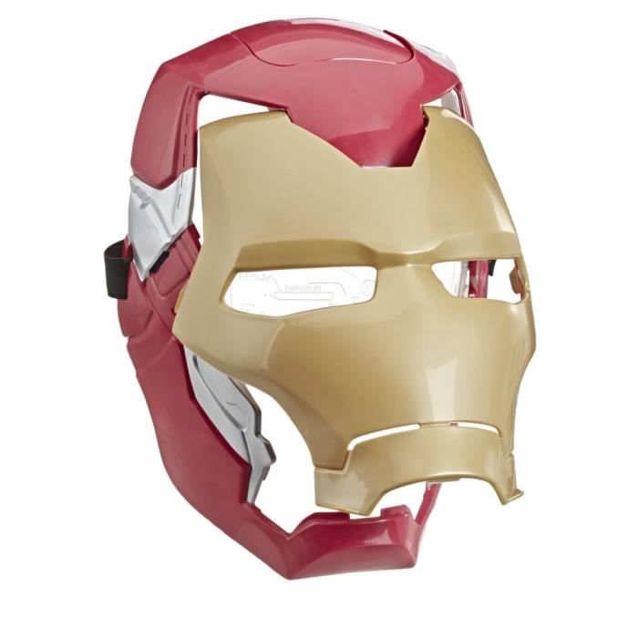 Iron Man electronic mask with moving visor, with light effects, For children to dress up as their favorite hero, From 5