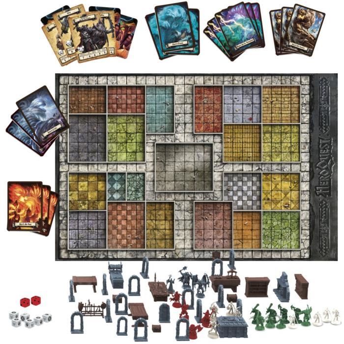 Heroquest game system - Fantastic adventure game Dungeon Styles - Board game - From 14 years old, 2 to 5 players