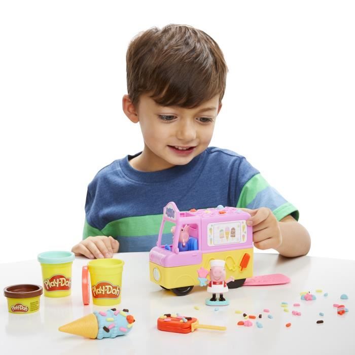 Play-Doh Peppa and the Ice Cream Truck, Peppa and George Figures and 5 Jars