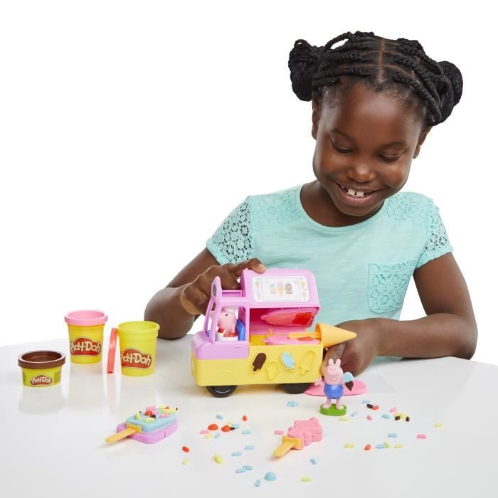 Play-Doh Peppa and the Ice Cream Truck, Peppa and George Figures and 5 Jars