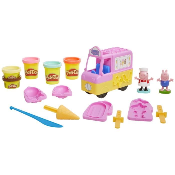 Play-Doh Peppa and the Ice Cream Truck, Peppa and George Figures and 5 Jars