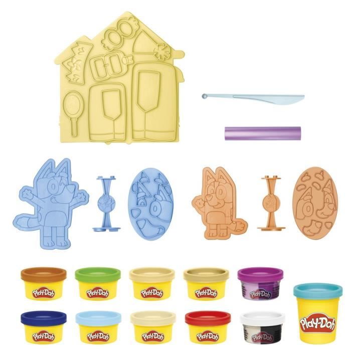 Play-DOH Bluey box disguises itself with 11 jars of modeling dough
