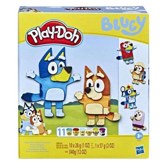 Play-DOH Bluey box disguises itself with 11 jars of modeling dough