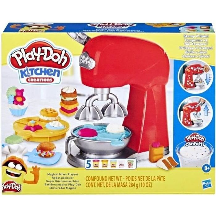 Play-Doh Kitchen Creations, Pastry Chef, Modeling Paste toy with Factical Kitchen Accessories