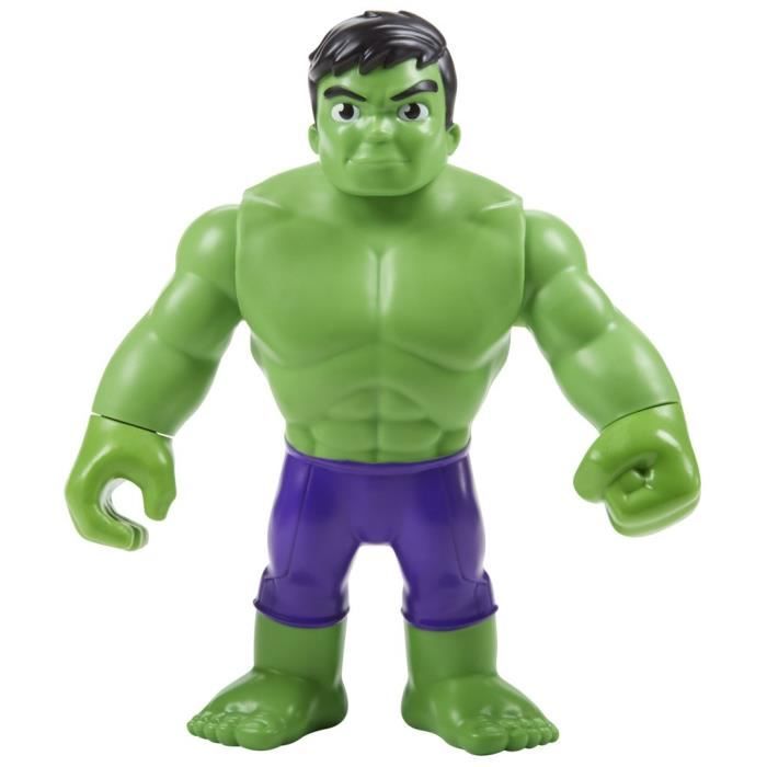 Marvel Spidey and her extraordinary friends, superhero figurine giant Hulk format of 22.5 cm for children from 3 years old