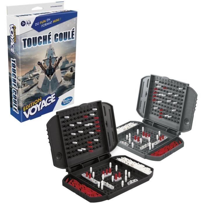 Touched Sunk Travel, Travel Board Game for 2 Players, Travel Game, Kids Game, Ages 7 and Up, Hasbro Gaming