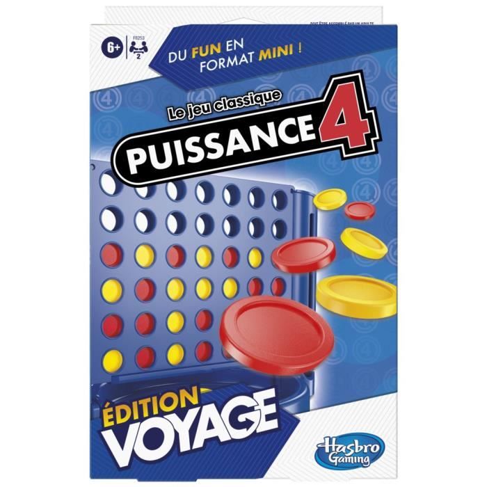 Connect 4 Travel, Travel Board Game for 2 Players, Travel Game, Ages 6 and Up, Hasbro Gaming