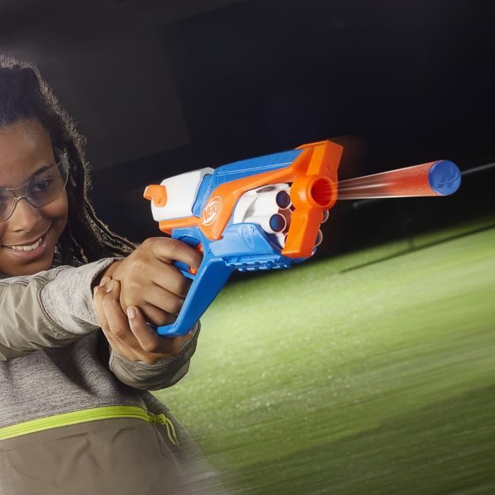 NERF Agility N Series Blaster, 12 Nerf N1 Darts Only for Nerf N Series Blasters, 6-Dart Drum, Outdoor Games