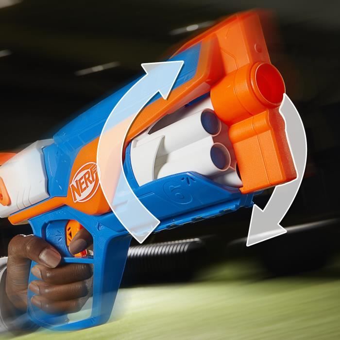 NERF Agility N Series Blaster, 12 Nerf N1 Darts Only for Nerf N Series Blasters, 6-Dart Drum, Outdoor Games