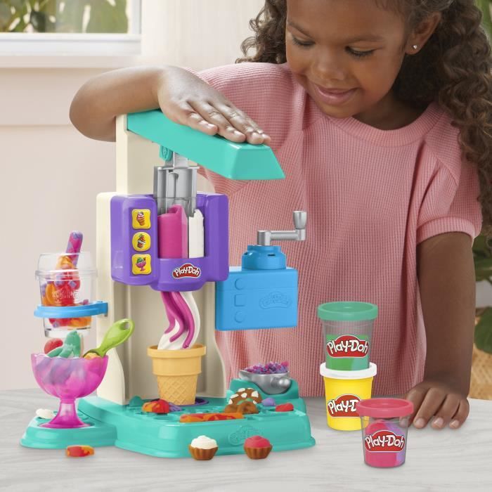 Play-Doh Rainbow Ice Cream Playset with Modeling Clay