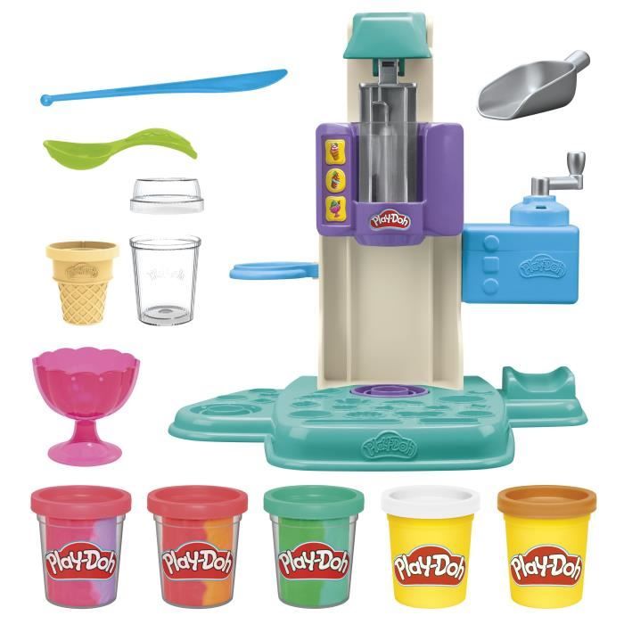 Play-Doh Rainbow Ice Cream Playset with Modeling Clay