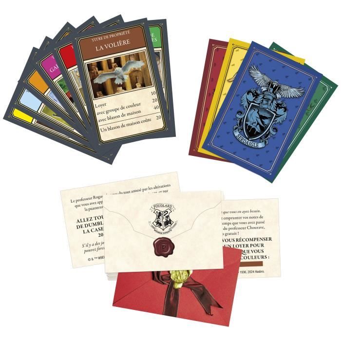 Monopoly Harry Potter Edition, Board Game, Magical Adventures at Hogwarts, Ages 8, 2 to 6 Players