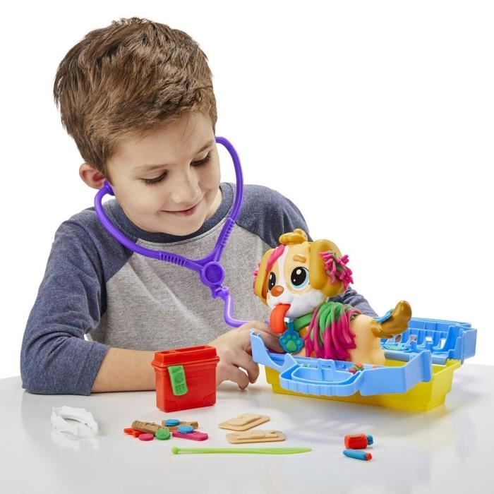 PLAY-DOH - Box - The veterinary practice with dog, case, 10 tools and 5 colors