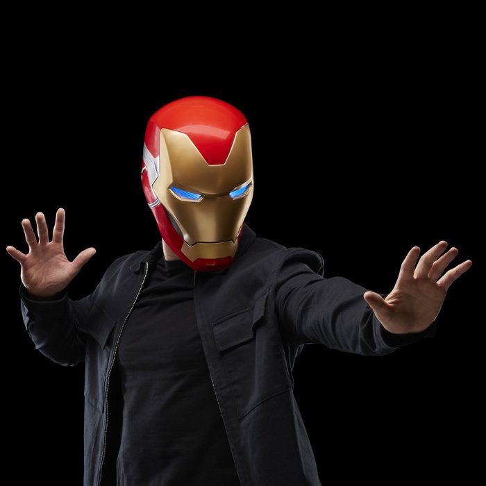 Iron Man Electronic Helmet, with Light Effects, Premium Collectible Cosplay Toy for Adults, Marvel Legends Series