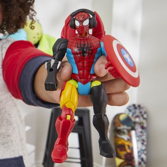 MixMashers Marvel Spider-Man, Spider-Man action figure to mix and match with accessories