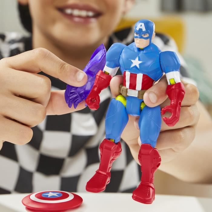 MixMashers Marvel Avengers Captain America Mix and Match Figure with Accessories