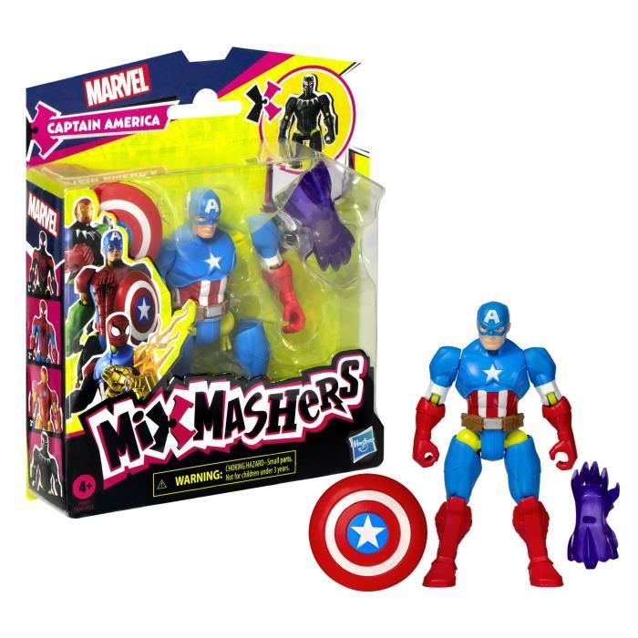 MixMashers Marvel Avengers Captain America Mix and Match Figure with Accessories