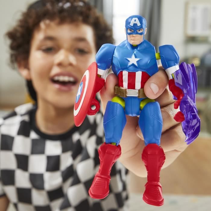 MixMashers Marvel Avengers Captain America Mix and Match Figure with Accessories
