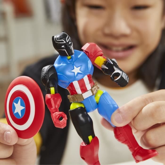 MixMashers Marvel Avengers Black Panther Mix and Match Figure with Accessories