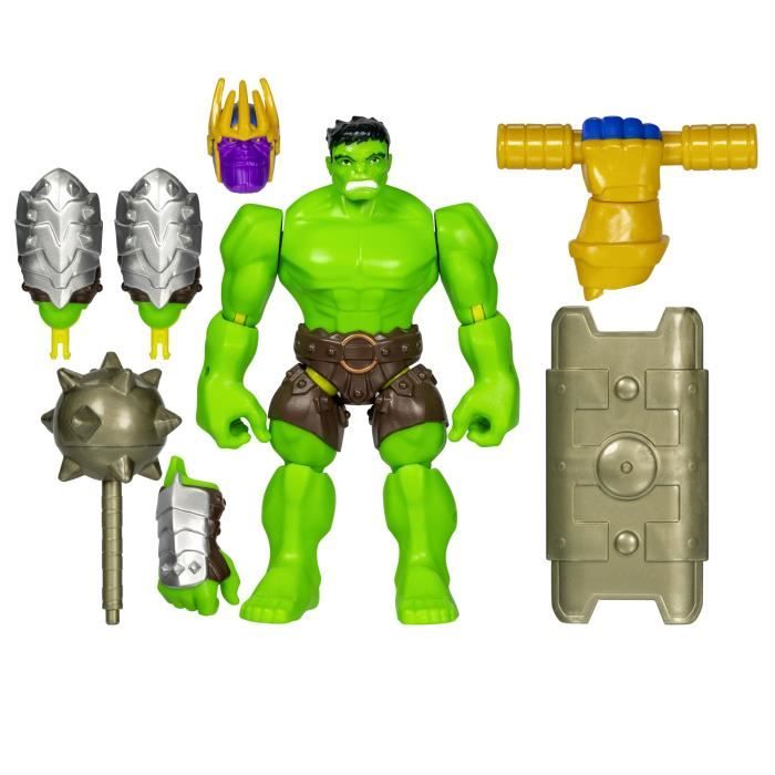 MixMashers Marvel Avengers, Customizable Hulk Deluxe Action Figure to Mix and Match with Accessories