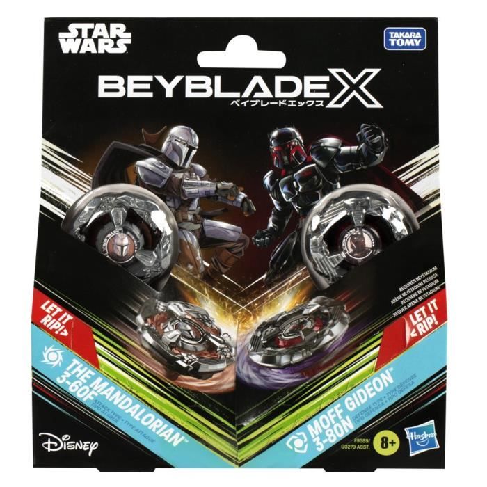 Beyblade X and Star Wars, Collab The Mandalorian 3-60F vs. Moff Gideon 3-80N, multipack