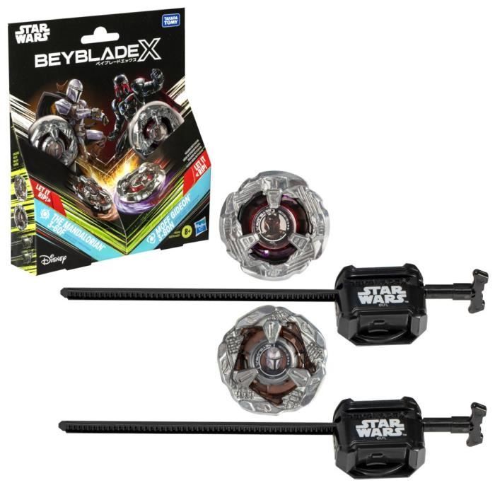 Beyblade X and Star Wars, Collab The Mandalorian 3-60F vs. Moff Gideon 3-80N, multipack