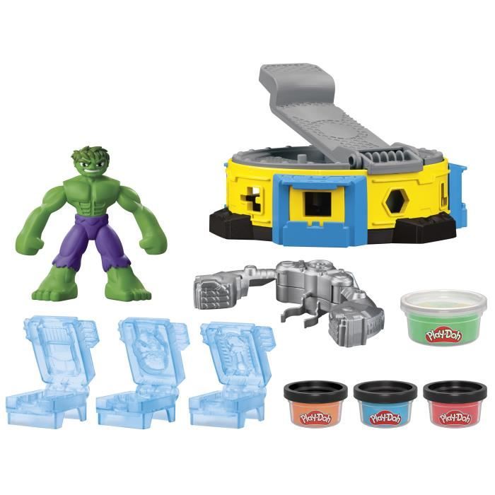 Play-Doh Hulk Smash It All, Modeling Clay Set with Hulk Figure, Ages 4 and Up, Marvel