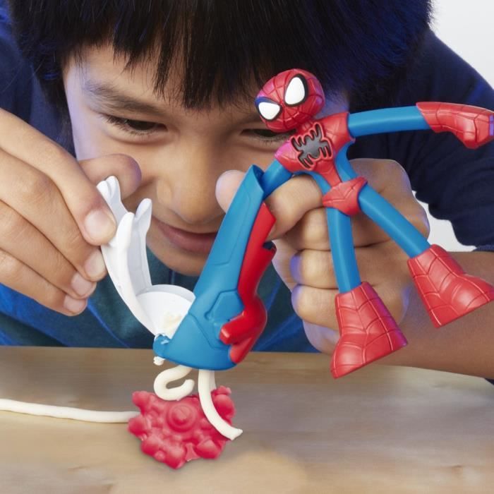 Play-Doh Spider-Man, My Web Creator box with flexible figure and modeling clay, from 4 years old, Marvel