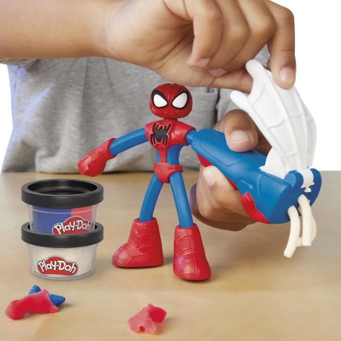 Play-Doh Spider-Man, My Web Creator box with flexible figure and modeling clay, from 4 years old, Marvel