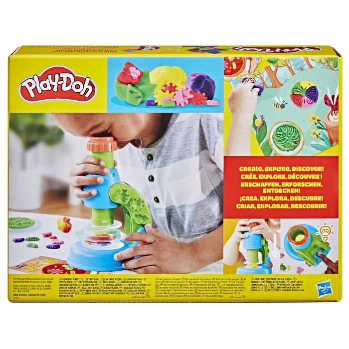 Play-Doh My Little Microscope, modeling clay, 9 accessories and 5 colors, from 3 years old